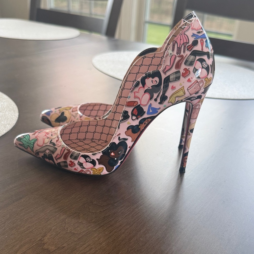 Christian Louboutin Pink Graphic Heels